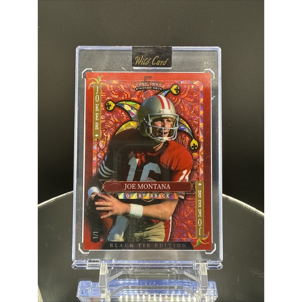 2026 Wild Card Black Tie Edition Joker 1/1 Joe Montana San Francisco 49ers